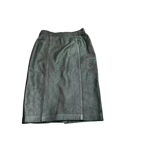 Elizabeth 100% Shell Genuine Leather Black Size 7/8 - Picture 2 of 8